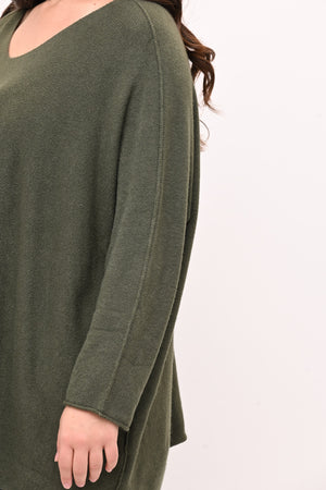 Pull scatoletta calda viscosa - Militare