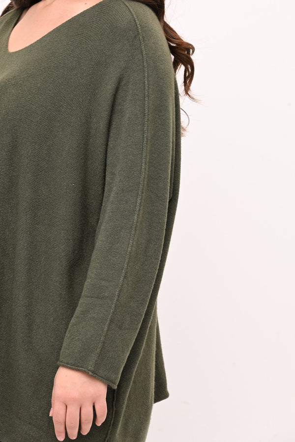 Pull scatoletta calda viscosa - Militare