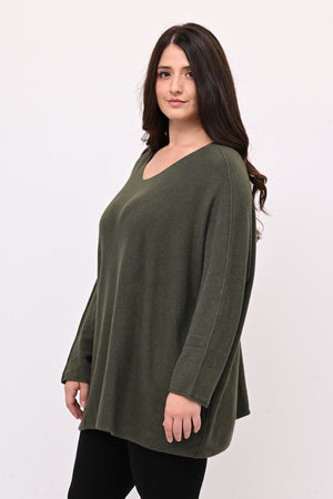 Pull scatoletta calda viscosa - Militare
