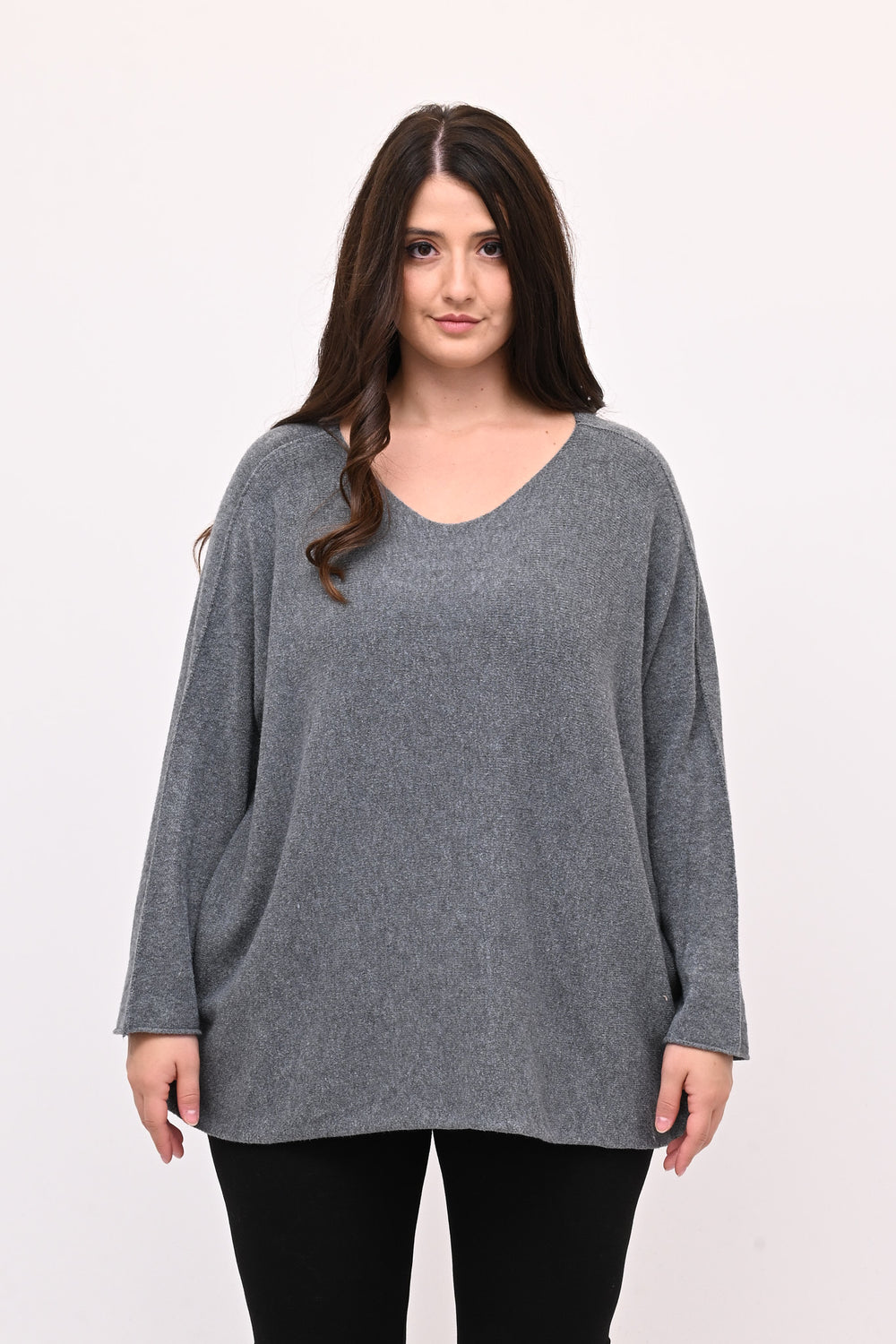 Pull scatoletta calda viscosa - Grigio