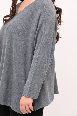 Pull scatoletta calda viscosa - Grigio