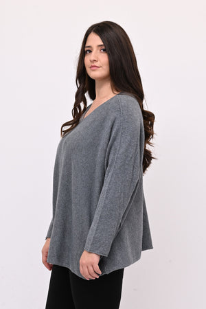 Pull scatoletta calda viscosa - Grigio