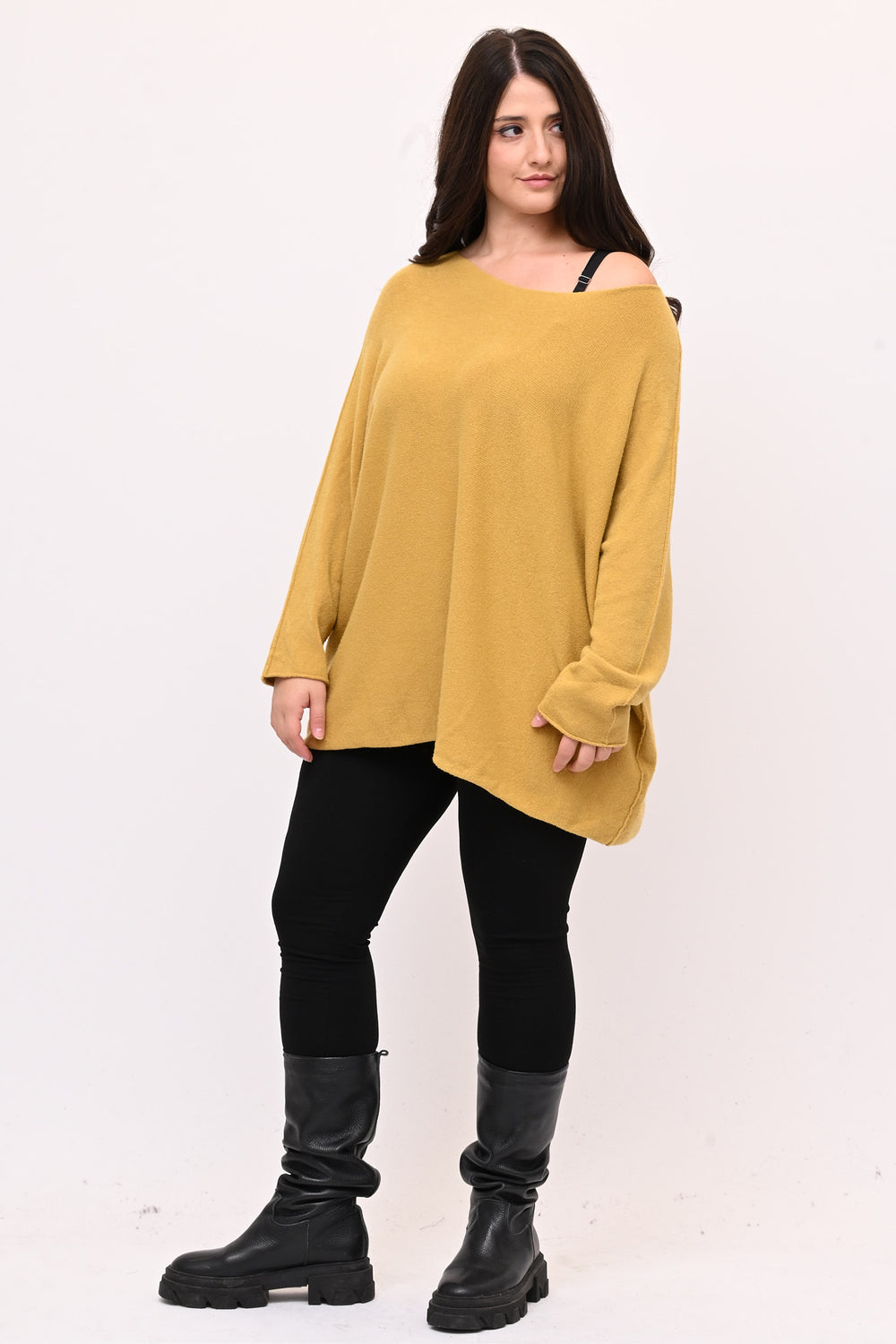 Pull scatoletta calda viscosa - Senape