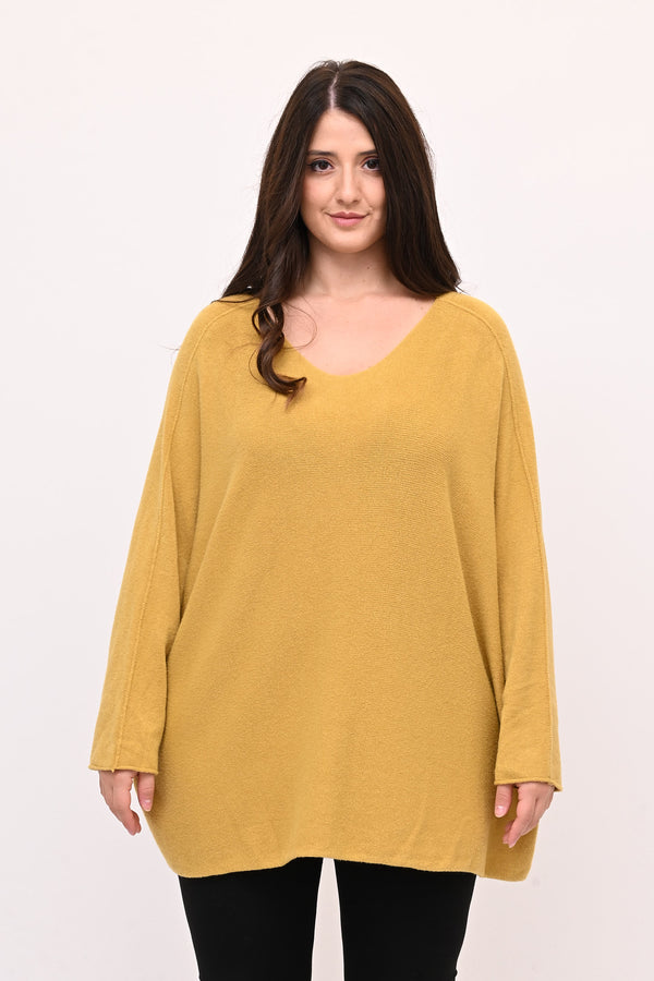 Pull scatoletta calda viscosa - Senape