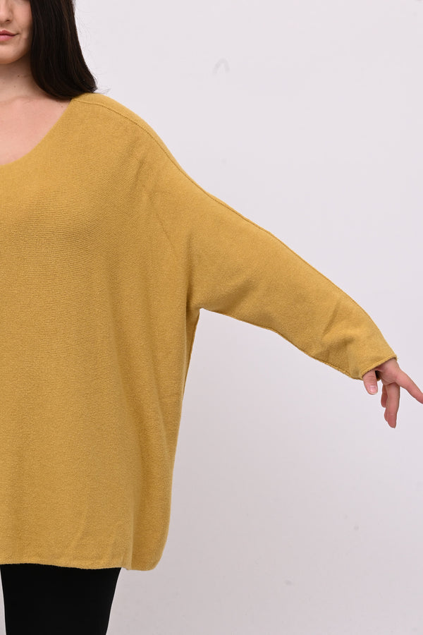 Pull scatoletta calda viscosa - Senape