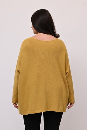 Pull scatoletta calda viscosa - Senape