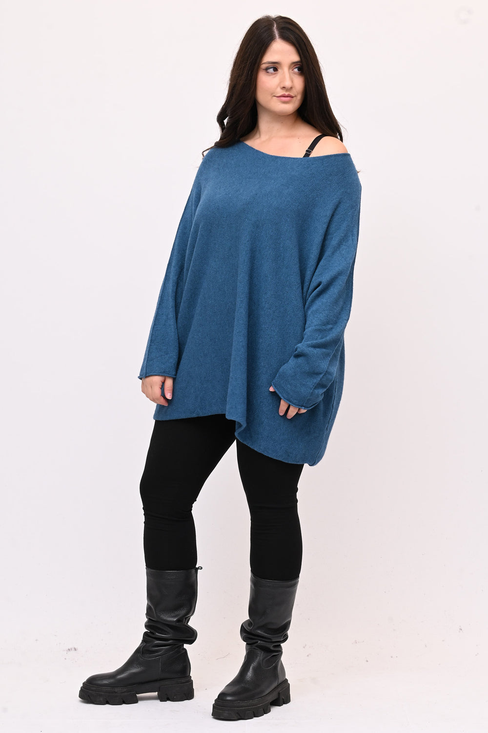 Pull scatoletta calda viscosa - Ottanio