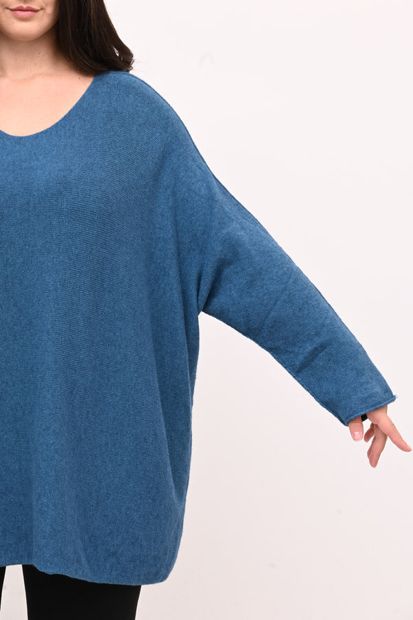 Pull scatoletta calda viscosa - Ottanio