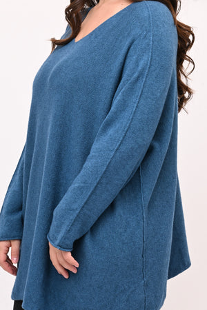 Pull scatoletta calda viscosa - Ottanio
