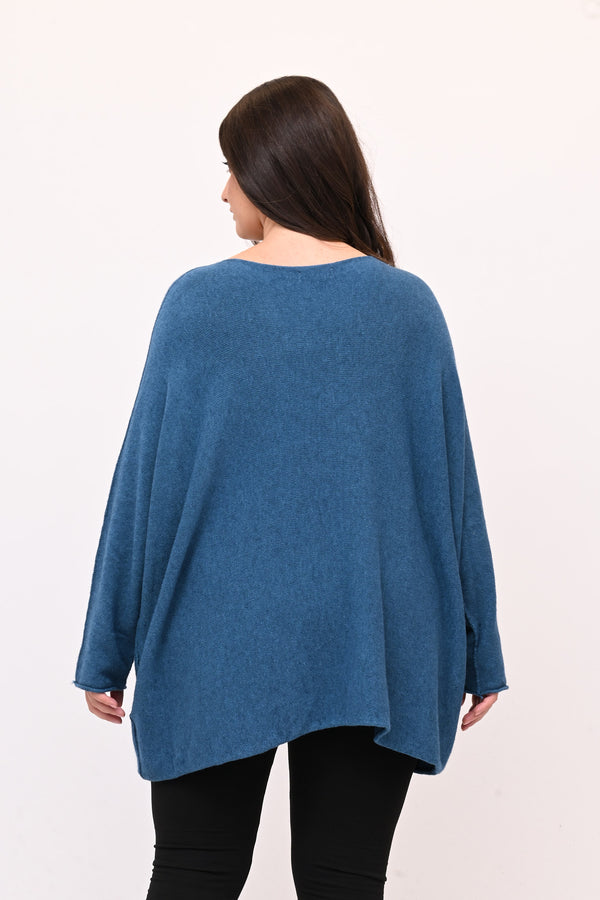 Pull scatoletta calda viscosa - Ottanio