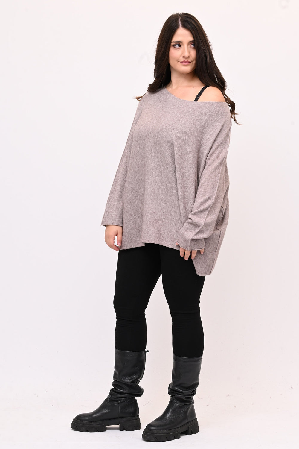 Pull scatoletta calda viscosa - Visone