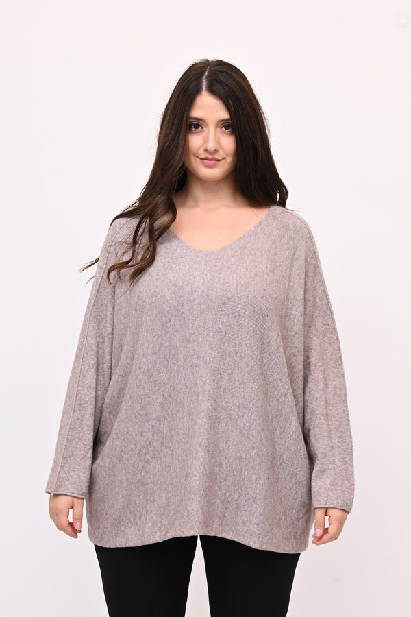 Pull scatoletta calda viscosa - Visone