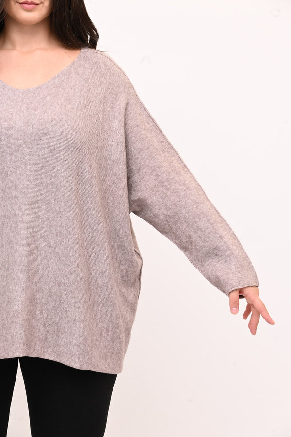 Pull scatoletta calda viscosa - Visone
