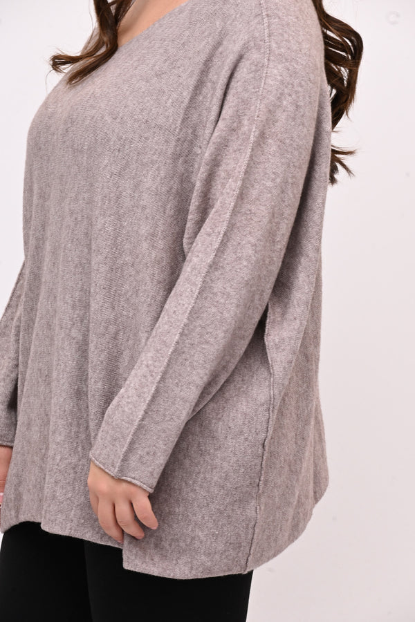 Pull scatoletta calda viscosa - Visone