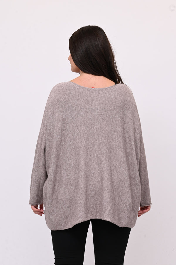 Pull scatoletta calda viscosa - Visone