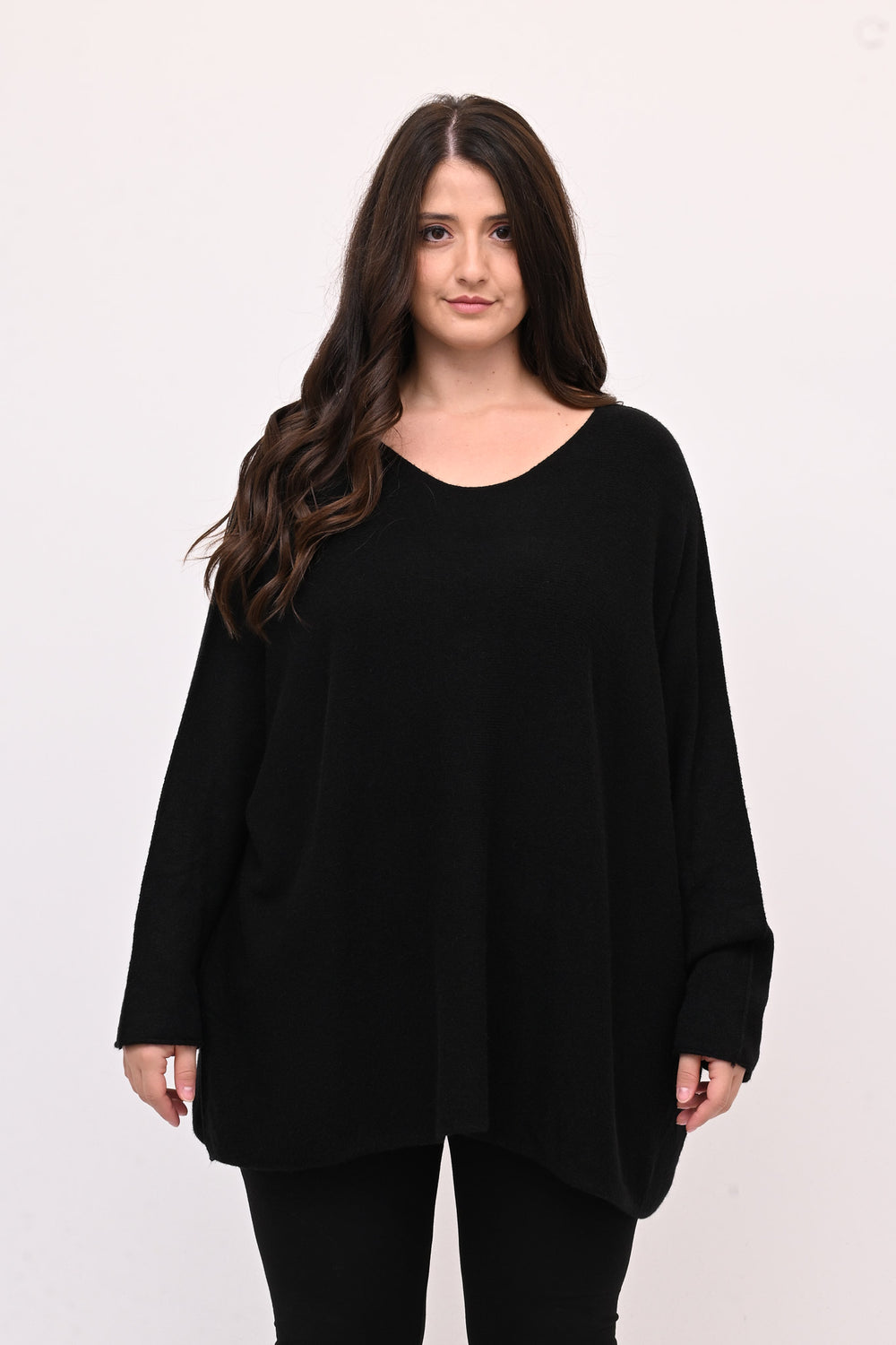 Pull scatoletta calda viscosa - Nero