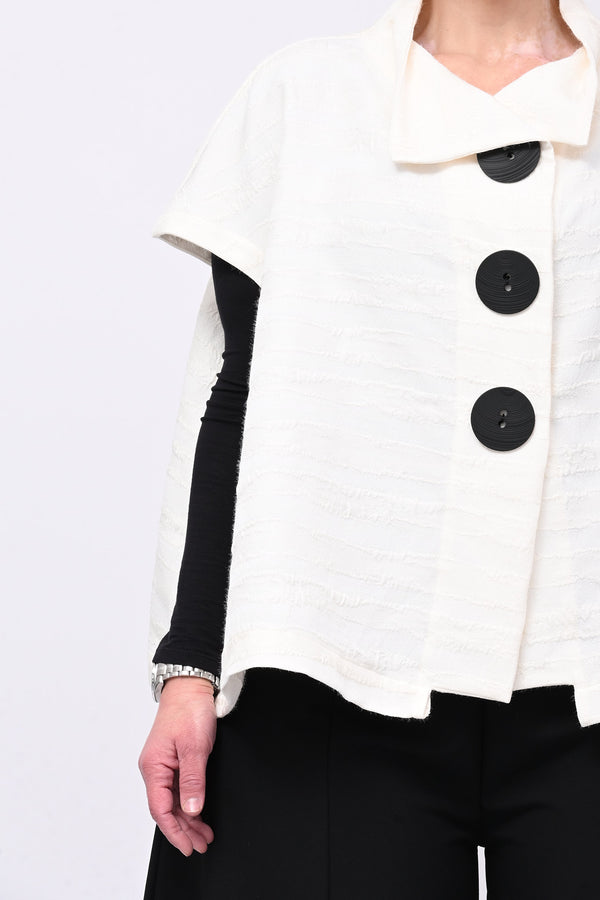 Giacca over maxibottoni - Burro