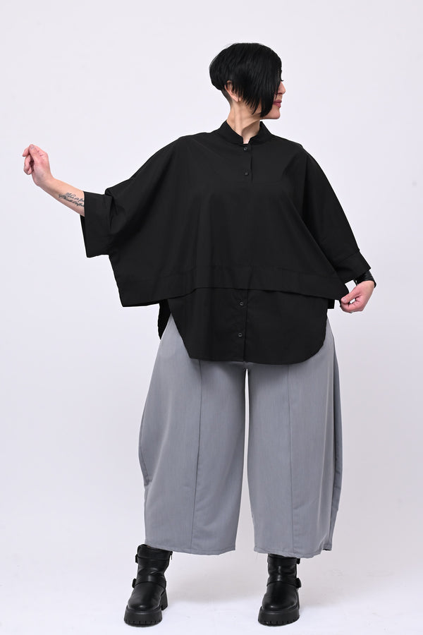 Camicia coreana kimono - Nero