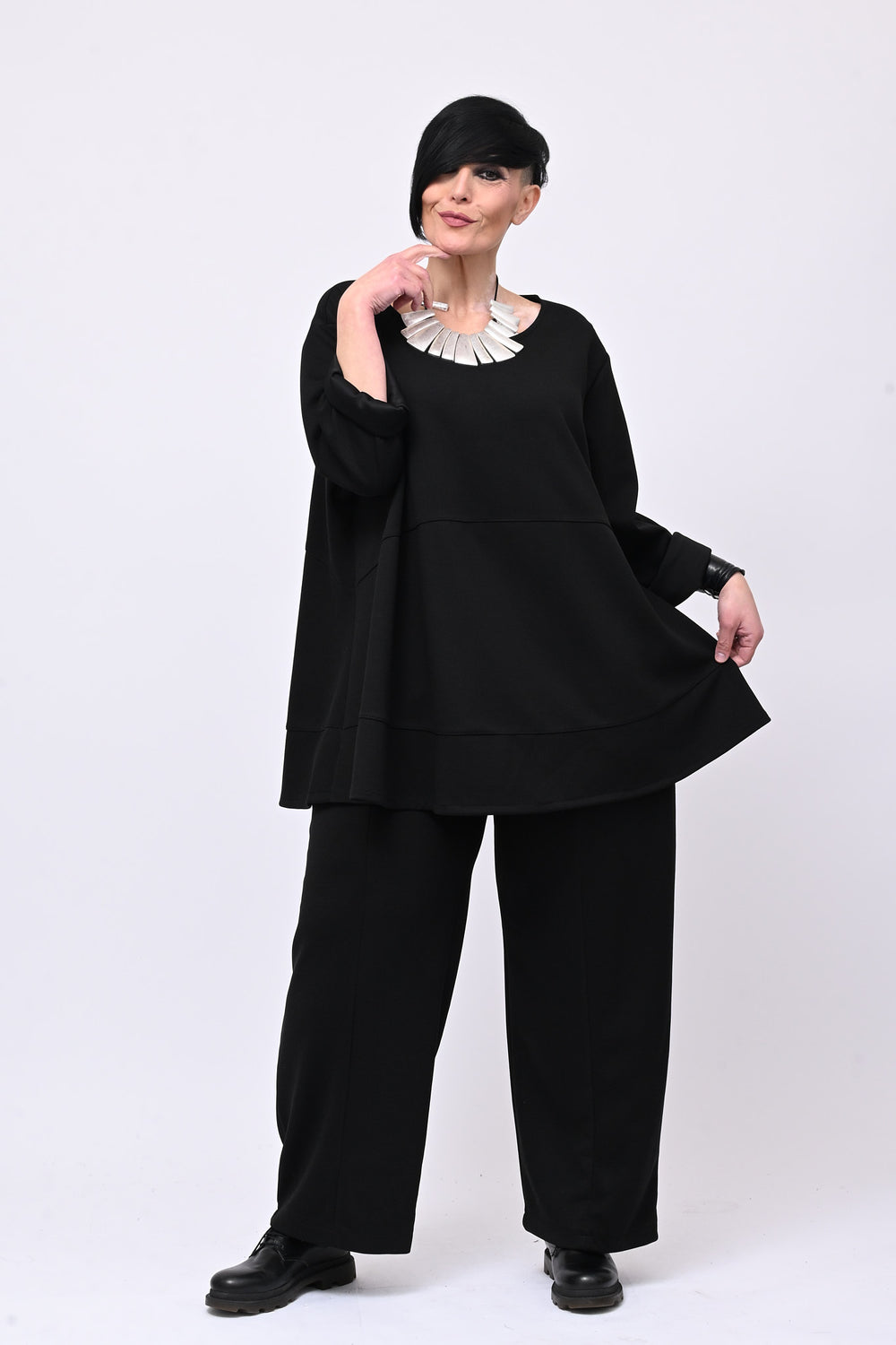 Completo neoprene cuciture - Nero