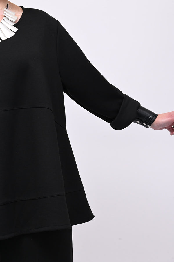 Completo neoprene cuciture - Nero