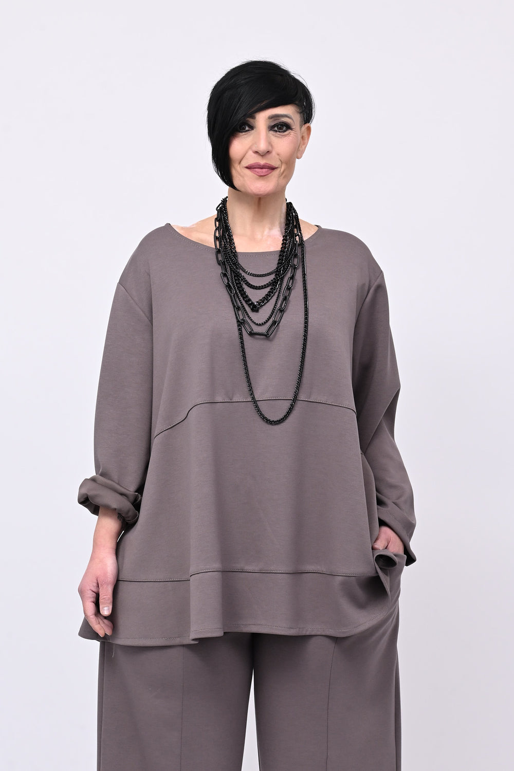 Completo neoprene cuciture - Fango