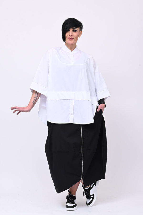 Camicia coreana kimono - Bianco