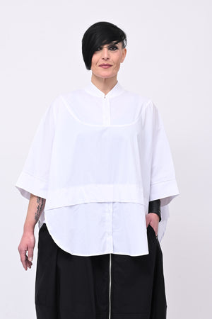 Camicia coreana kimono - Bianco
