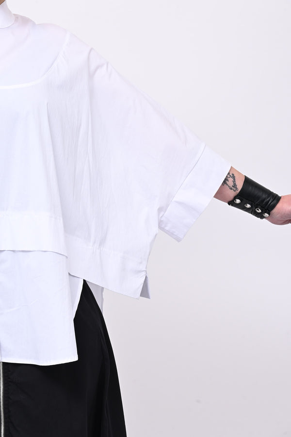 Camicia coreana kimono - Bianco