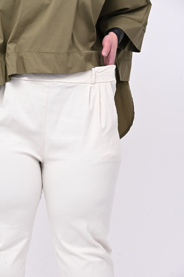 Pantalone bengalina over - Vaniglia