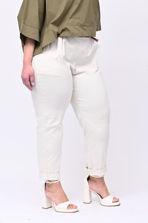 Pantalone bengalina over - Vaniglia