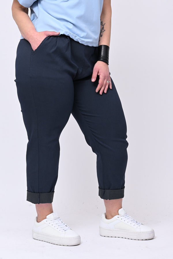 Pantalone bengalina over - Blu