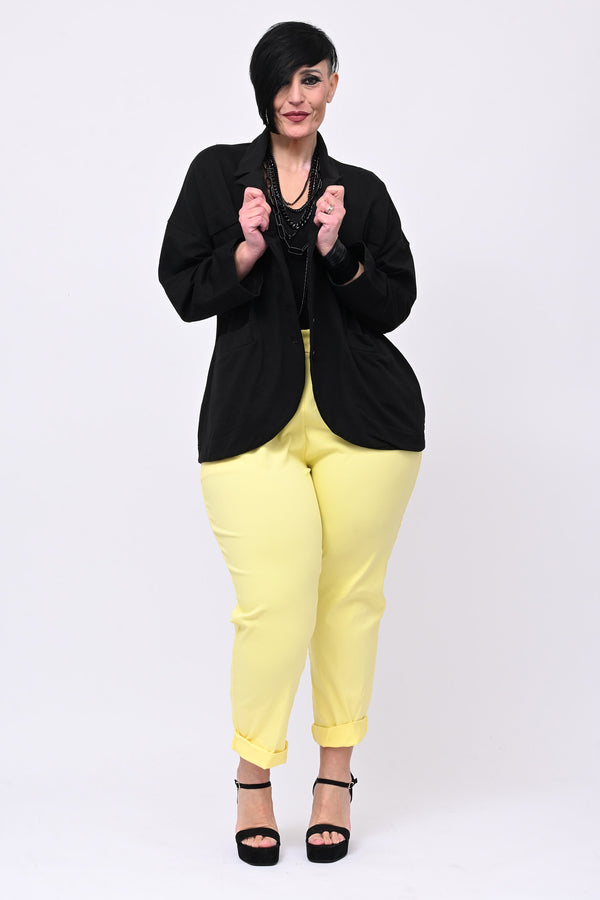 Pantalone bengalina over - Giallo