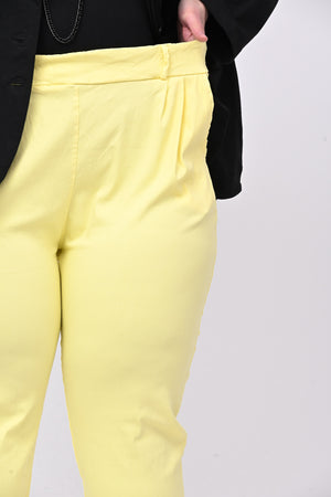 Pantalone bengalina over - Giallo