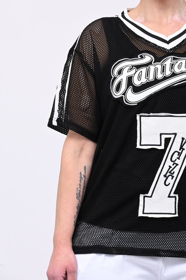 Maglia rete baseball - Nero
