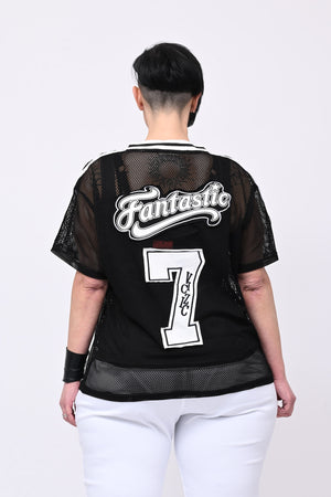 Maglia rete baseball - Nero