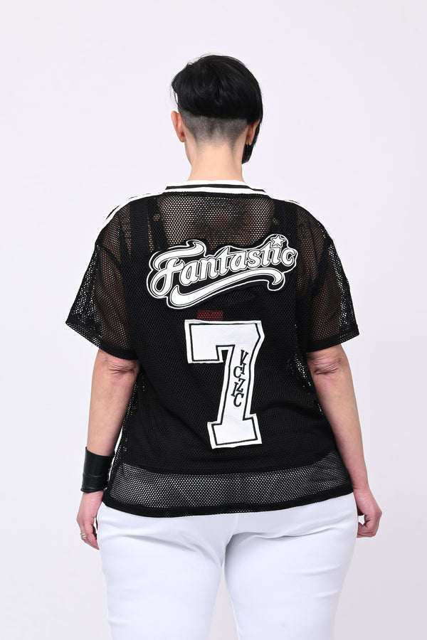 Maglia rete baseball - Nero