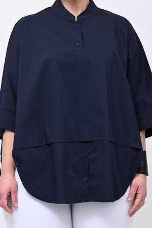 Camicia coreana kimono - Blu