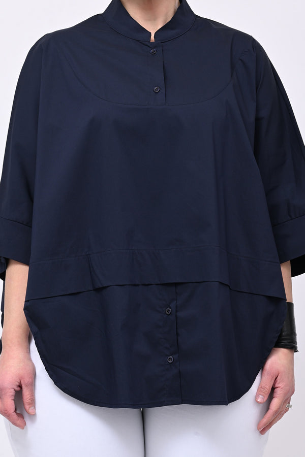Camicia coreana kimono - Blu