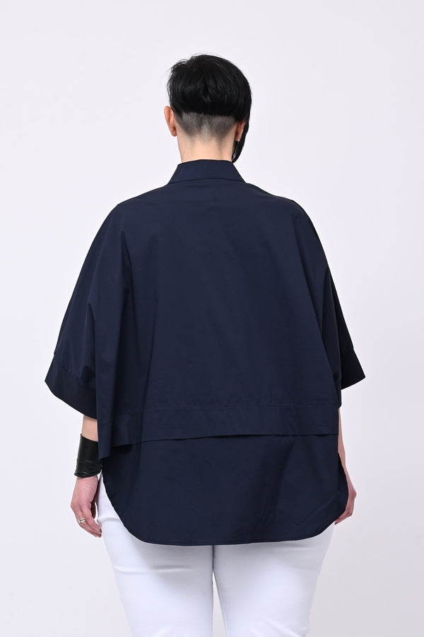 Camicia coreana kimono - Blu