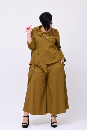 Giacca gotica zip - Oliva