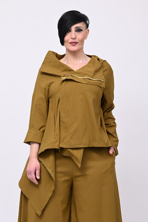 Giacca gotica zip - Oliva