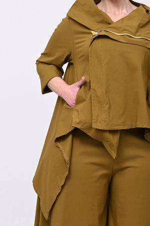 Giacca gotica zip - Oliva