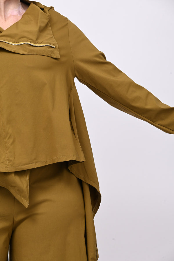 Giacca gotica zip - Oliva