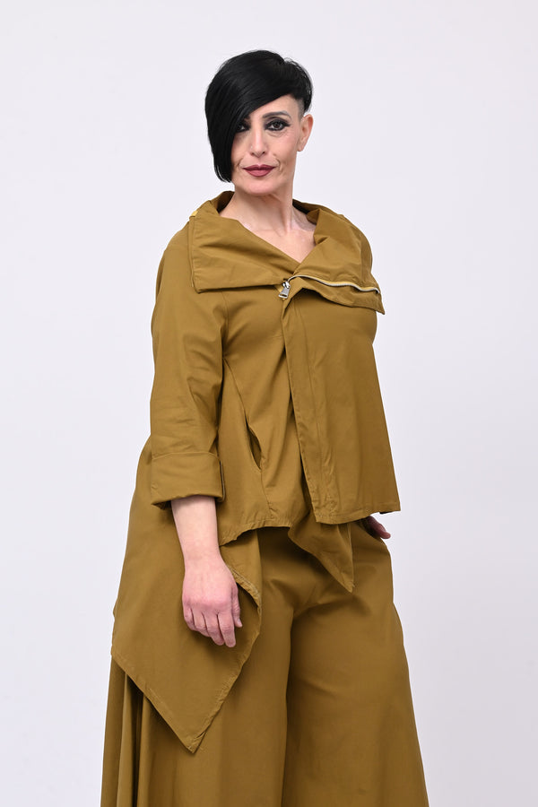 Giacca gotica zip - Oliva