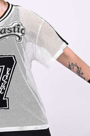 Maglia rete baseball - Bianco