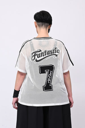 Maglia rete baseball - Bianco