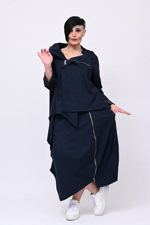 Giacca gotica zip - Blu