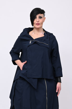 Giacca gotica zip - Blu