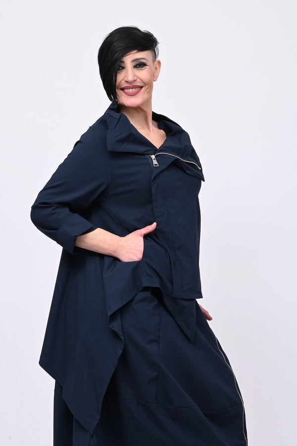 Giacca gotica zip - Blu