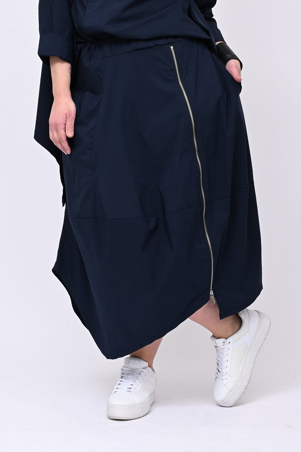 Gonna bengalina zip - Blu